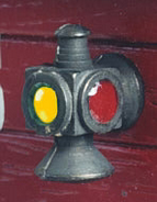 H-809L LED Marker Light - Yellow/Yellow/Red - 1 pair/pkg - HO Scale