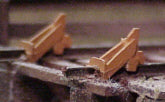 Bumper - Hayes Wheel Stops - 4/pkg - O Scale