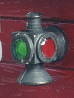 G807L-Marker Light - Green/Green/Red - 1 pair/pkg - G Scale LED