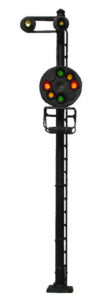 Signal - B&O Color Position Signal - 3 Aspect w/Double Upper Marker - HO Scale