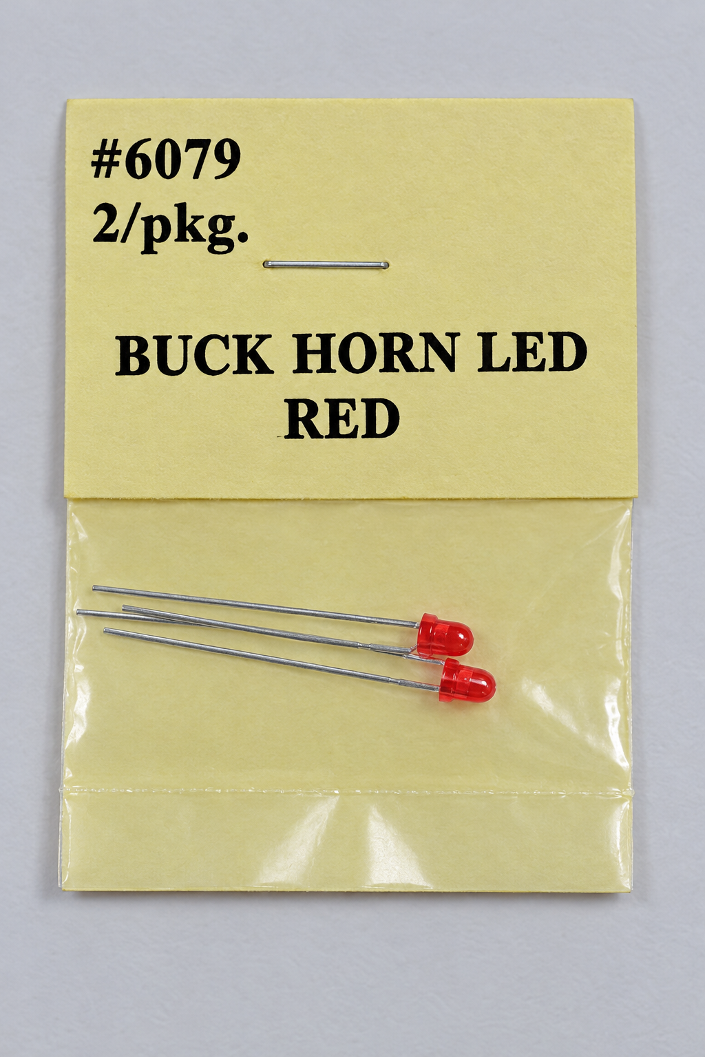 6079 red Buck Horn LEDs, two per package