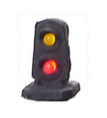 Signal - Two Light Dwarf Signal - Yellow/Red - HO Scale