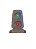 Signal - Two Light Dwarf Signal - Green/Red - HO Scale