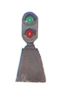 Signal - Two Light Dwarf Signal - Green/Red - O Scale