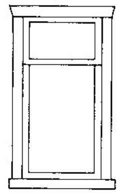 Catalog photograph: Window Large 2-pane HO A-2504