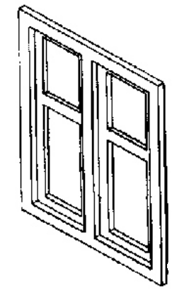 Catalog photograph: Window Double for Interlocking Tower HO A-2517