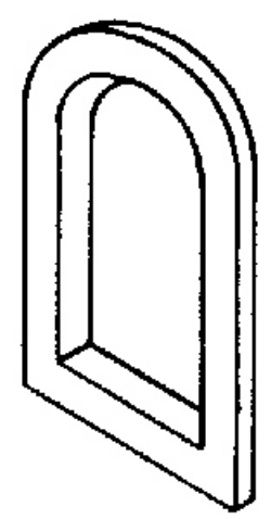 Catalog photograph: Window Small Arched  HO  A-2520