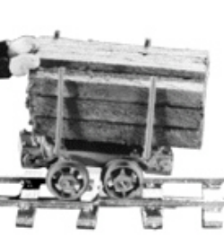 Catalog photograph: 18″ Gauge Timber Car  A-9805