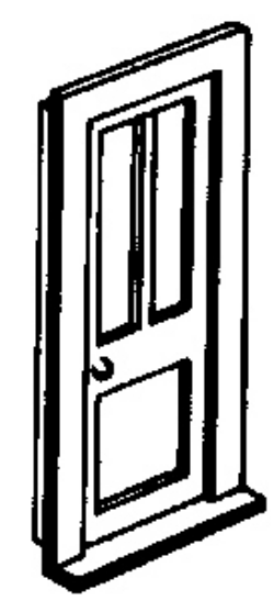 Catalog photograph: 3-panel Door A-2408