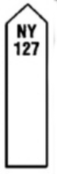 Catalog photograph: Mileposts–Concrete, Pointed top SP-854