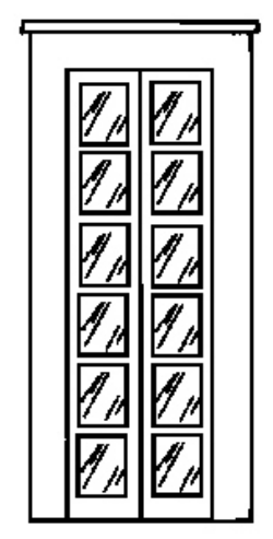 Catalog photograph: French Window HO A-2507