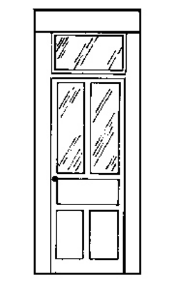Catalog photograph: Entry w/transom A-2404