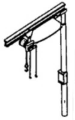 Catalog photograph: “I” Beam Crane Hoist   SP-2214